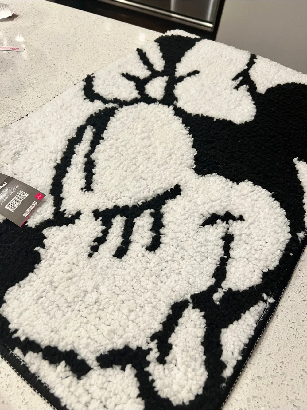 Black & White Minnie Mouse Bath Mat 40x60